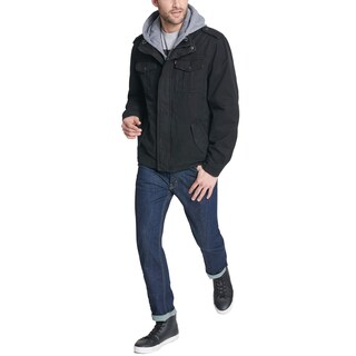 Foto 3 | Foto 3 | Chaqueta Levi's De Algodón Lavado Militar Con Capucha Extraíble Para Hombre - Venta Internacional.