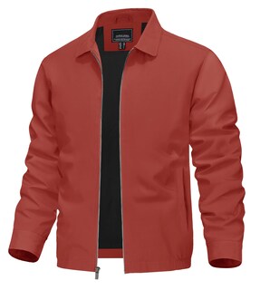 Foto 1 | Foto 1 | Chaqueta Tacvasen Ligera Primavera Con Cremallera Completa A Prueba De Viento Naranja - Venta Internacional