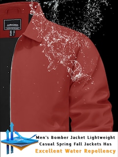 Foto 2 | Foto 2 | Chaqueta Tacvasen Ligera Primavera Con Cremallera Completa A Prueba De Viento Naranja - Venta Internacional