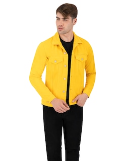Foto 7 | Foto 7 | Chamarra De Mezclilla Indicum Denim Amarillo Hombre