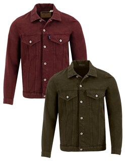 Foto 1 | Foto 1 | Set De 2 Chamarras Indicum Denim Básicas Verde, Vino Hombre