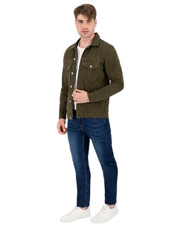 Foto 1 | Foto 1 | Chamarra De Mezclilla Indicum Denim Verde Hombre