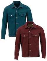 Set De 2 Chamarras Indicum Denim Básicas Vino, Aqua Hombre