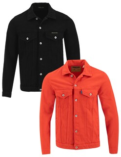 Foto 1 | Foto 1 | Set De 2 Chamarras Indicum Denim Básicas Negro, Rojo Hombre