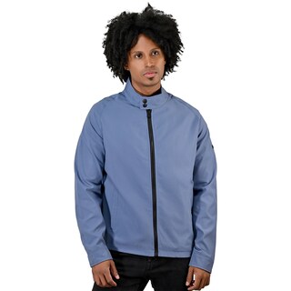 Foto 1 | Foto 1 | Chamarra Perry Ellis Casual Con Cuello Mao En Azul Claro Para Caballero.