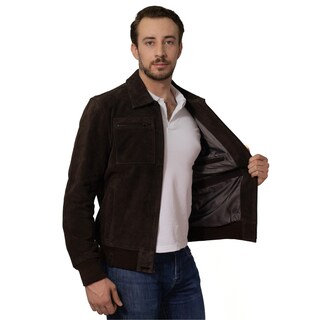 Foto 2 | Foto 2 | Chamarra De Piel Para Caballero Marca Perry Ellis En Color Café Oscuro.