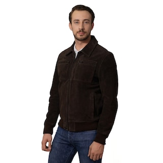 Foto 3 | Foto 3 | Chamarra De Piel Para Caballero Marca Perry Ellis En Color Café Oscuro.