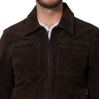 Foto 4 | Foto 4 | Chamarra De Piel Para Caballero Marca Perry Ellis En Color Café Oscuro.