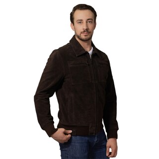 Foto 5 | Foto 5 | Chamarra De Piel Para Caballero Marca Perry Ellis En Color Café Oscuro.