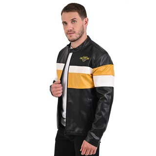 Foto 5 | Foto 5 | Chamarra Lee Para Caballero En Negro Con Detalles En Amarillo Y Blanco.