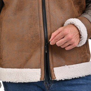 Foto 5 | Foto 5 | Chamarra Para Hombre, Marca Perry Ellis Con Forro Interno De Borrego Sintético.