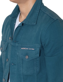 Foto 6 | Foto 6 | Chamarra De Mezclilla Indicum Denim Aqua Hombre
