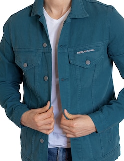 Foto 8 | Foto 8 | Chamarra De Mezclilla Indicum Denim Aqua Hombre
