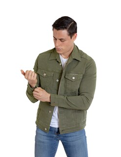 Foto 6 | Foto 6 | Chamarra De Mezclilla Indicum Denim Verde Hombre