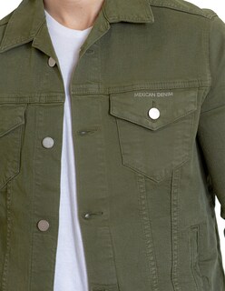 Foto 7 | Foto 7 | Chamarra De Mezclilla Indicum Denim Verde Hombre