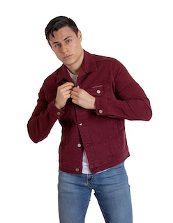 Foto 1 | Foto 1 | Chamarra De Mezclilla Indicum Denim Vino Hombre