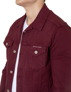Foto 3 | Foto 3 | Chamarra De Mezclilla Indicum Denim Vino Hombre