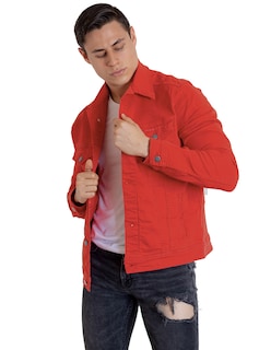 Foto 7 | Foto 7 | Chamarra De Mezclilla Indicum Denim Rojo Hombre
