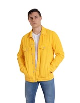 Chamarra De Mezclilla Indicum Denim Amarillo Hombre