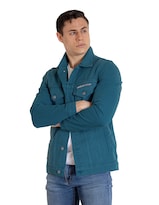 Chamarra De Mezclilla Indicum Denim Aqua Hombre