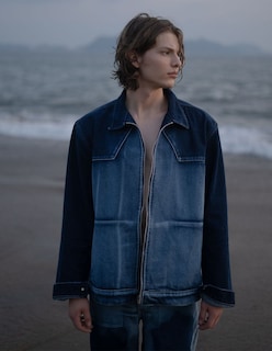 Foto 5 | Foto 5 | Chamarra De Mezclilla Mchk. Para Caballero. Color Ojo De Mar. Modelo 8088