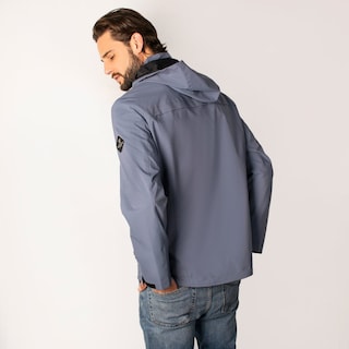 Foto 4 | Foto 4 | Chamarra Greenlander Impermeable Azul Claro Casual Con Capucha Y Bolsillos Internos Cierre Frontal Ajuste Moderno Para Hombre