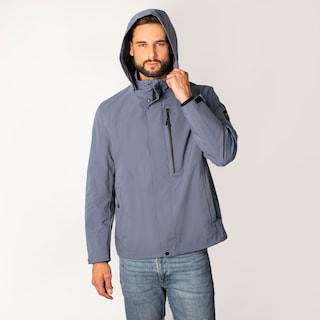 Foto 5 | Foto 5 | Chamarra Greenlander Impermeable Azul Claro Casual Con Capucha Y Bolsillos Internos Cierre Frontal Ajuste Moderno Para Hombre