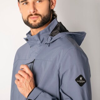 Foto 6 | Foto 6 | Chamarra Greenlander Impermeable Azul Claro Casual Con Capucha Y Bolsillos Internos Cierre Frontal Ajuste Moderno Para Hombre