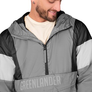 Foto 3 | Foto 3 | Chamarra Greenlander Rompevientos Color Gris Con Negro Para Hombre
