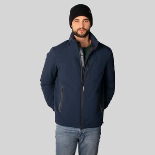 Foto 1 | Foto 1 | Chamarra Greenlander Rompevientos Con Gorro Oculto Color Azul Marino Para Hombre