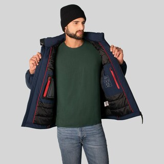 Foto 2 | Foto 2 | Chamarra Greenlander Rompevientos Con Gorro Oculto Color Azul Marino Para Hombre