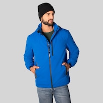 Chamarra Greenlander Rompevientos Con Gorro Oculto Color Azul Claro Para Hombre