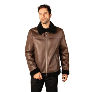 Foto 1 | Foto 1 | Chamarra Greenlander De Gamuza Con Orro De Peluche Para Hombre