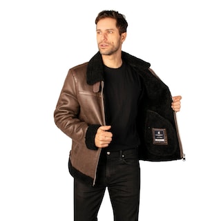 Foto 2 | Foto 2 | Chamarra Greenlander De Gamuza Con Orro De Peluche Para Hombre