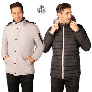 Foto 1 | Foto 1 | Chamarra Greenlander Capitonada Reversible Con Gorro Desmontable Para Hombre