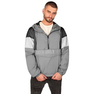Foto 1 | Foto 1 | Chamarra Greenlander Rompevientos Color Gris Con Negro Para Hombre