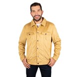 Chamarra Greenlander Gamuza Elegante Color Beige Para Hombre