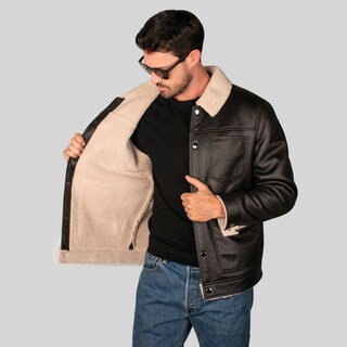 Foto 2 | Foto 2 | Chamarra Cazadora Greenlander Con Cuello De Sherpa