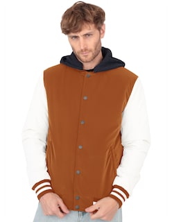 Foto 1 | Foto 1 | Chamarra Casual Deportiva Capucha Caballero Camello Roosevelt A236