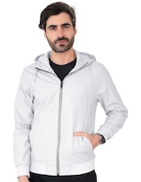 Chamarra Boomber Casual Hombre Con Capucha Premium Beige Claro Roosevelt C366