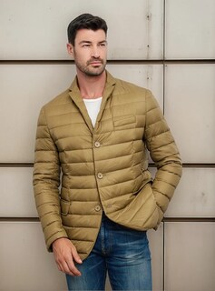 Foto 1 | Foto 1 | Chamarra Greenlander Ligera Para Hombre Con Relleno De Pluma Y Capitonada