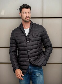 Foto 1 | Foto 1 | Chamarra Greenlander Ligera Para Hombre Con Relleno De Pluma Y Capitonada