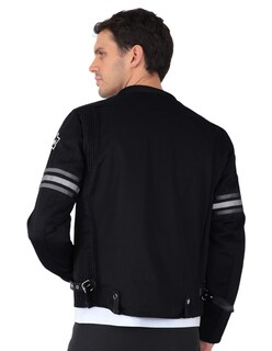 Foto 3 | Foto 3 | Chamarra Biker Caballero Proteccion Codos Brazos Y Espalda