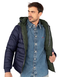 Foto 4 | Foto 4 | Chamarra Reversible Caballero Capitonada Gorro Desmontable