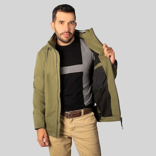 Foto 4 | Foto 4 | Chamarra Para Hombre Greenlander Rompevientos Con Gorro