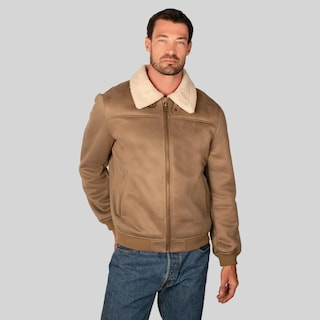 Foto 1 | Foto 1 | Chamarra Biker Para Hombre Greenlander De Gamuza Con Forro Polar