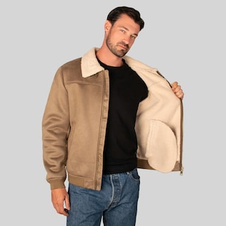 Foto 2 | Foto 2 | Chamarra Biker Para Hombre Greenlander De Gamuza Con Forro Polar