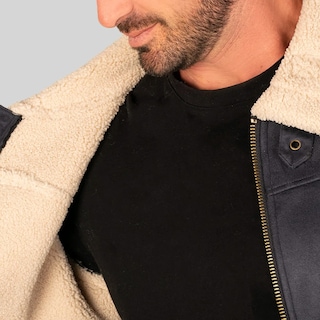 Foto 4 | Foto 4 | Chamarra Biker Para Hombre Greenlander De Gamuza Con Forro Polar