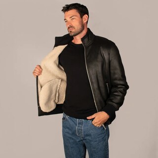 Foto 3 | Foto 3 | Chamarra Greenlander De Gamuza Con Forro Polar