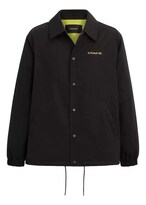 Chamarra Coach New York Chaqueta Logo Casual Color Negro Para Hombre